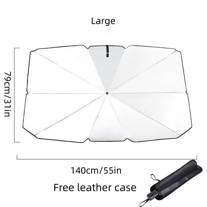 Foldable UV-Blocking Windshield Sun Shade Umbrella