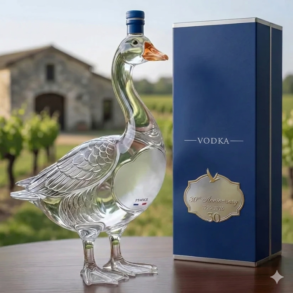 🪿GY Goose 30th Anniversary 3D Sculpted V0dka Bottle