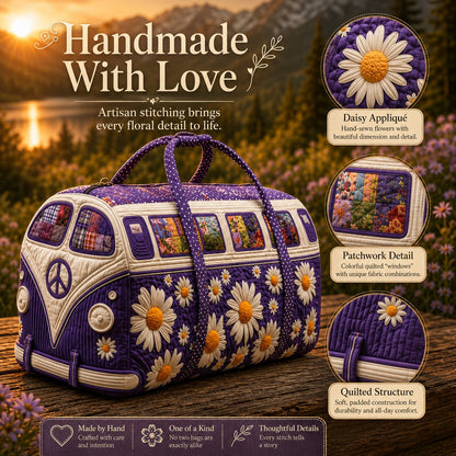 Fashionable Girls & Guys Quilted Boho Travel Tote