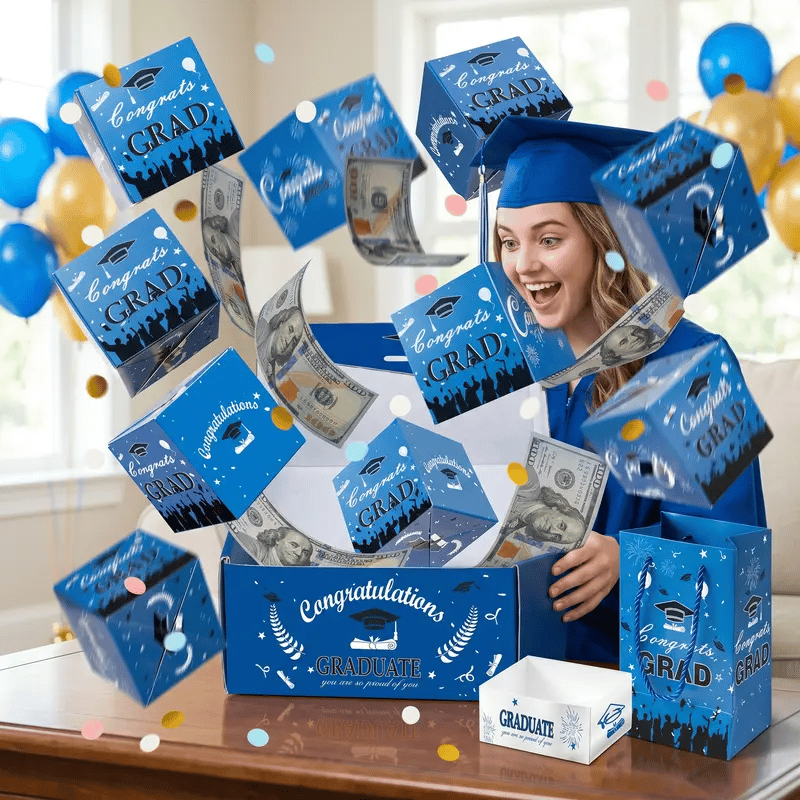 🏆75K+ SOLD! 🎓2026 Graduation Surprise Pop-Up Gift Box