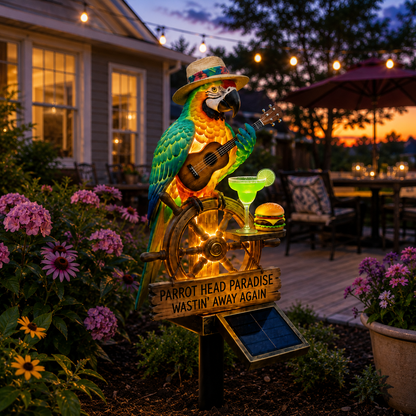 🔥Last Day 49% OFF🔥 - 🌴 Solar-Powered Parrot Garden Light – “Wastin' Away Again”