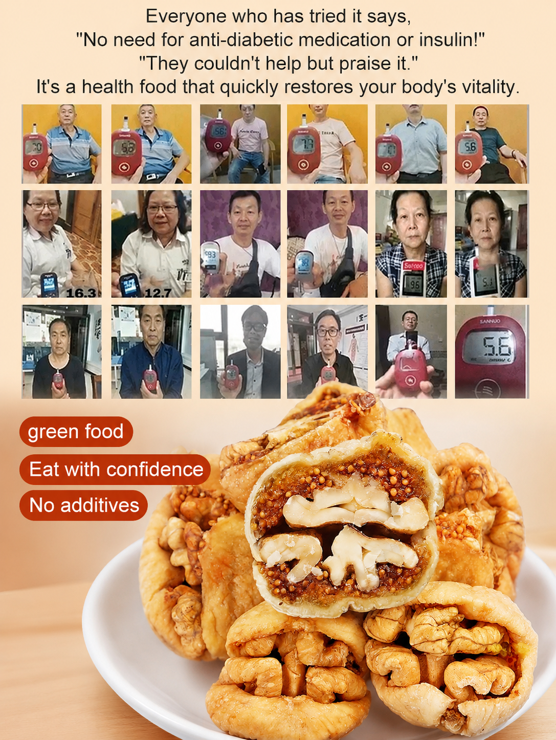 🌰 SUGAR-FREE FIG STUFFED WALNUTS