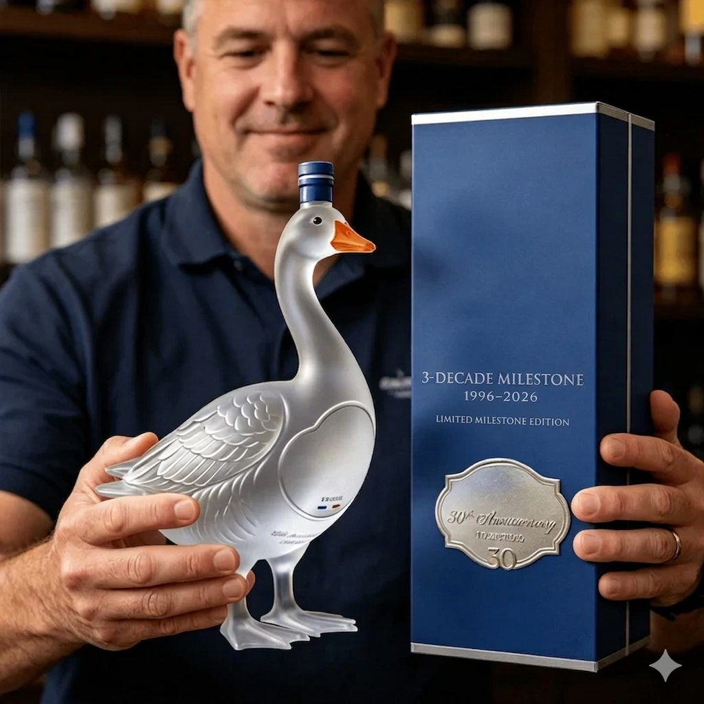 🪿GY Goose 30th Anniversary 3D Sculpted V0dka Bottle