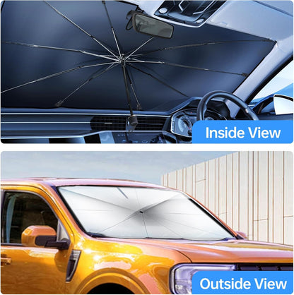 Foldable UV-Blocking Windshield Sun Shade Umbrella