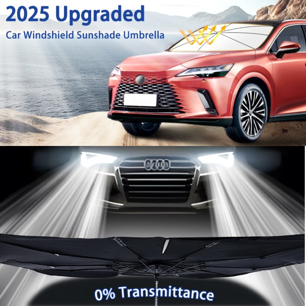 Foldable UV-Blocking Windshield Sun Shade Umbrella