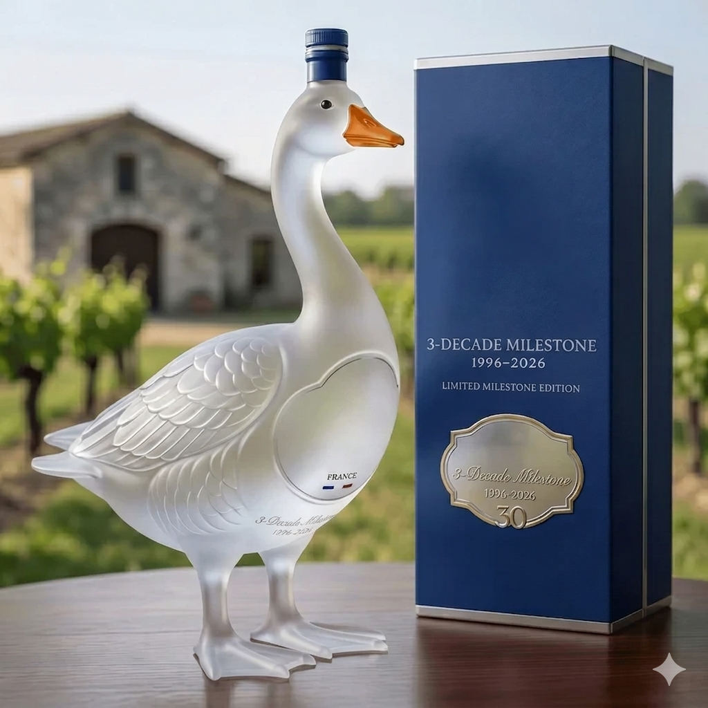 🪿GY Goose 30th Anniversary 3D Sculpted V0dka Bottle