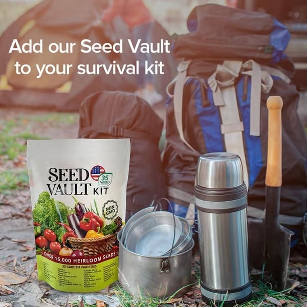 🏆50K+ SOLD LAST WEEK!  - 🥦Ultimate Survival Seed Vault  |🌿50-Year Shelf Life✨