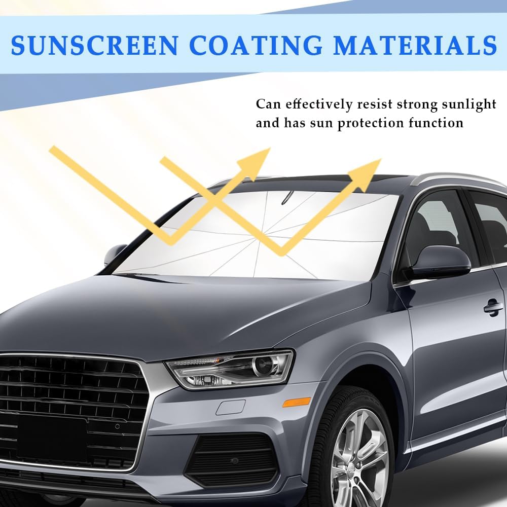 Foldable UV-Blocking Windshield Sun Shade Umbrella