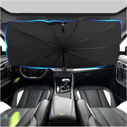 Foldable UV-Blocking Windshield Sun Shade Umbrella