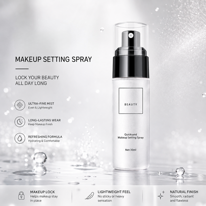 Mattifying ✨ Waterproof 💦 Makeup Setting Spray 💄 – Long-Lasting Oil Control 🌸 & Fresh-Looking Finish