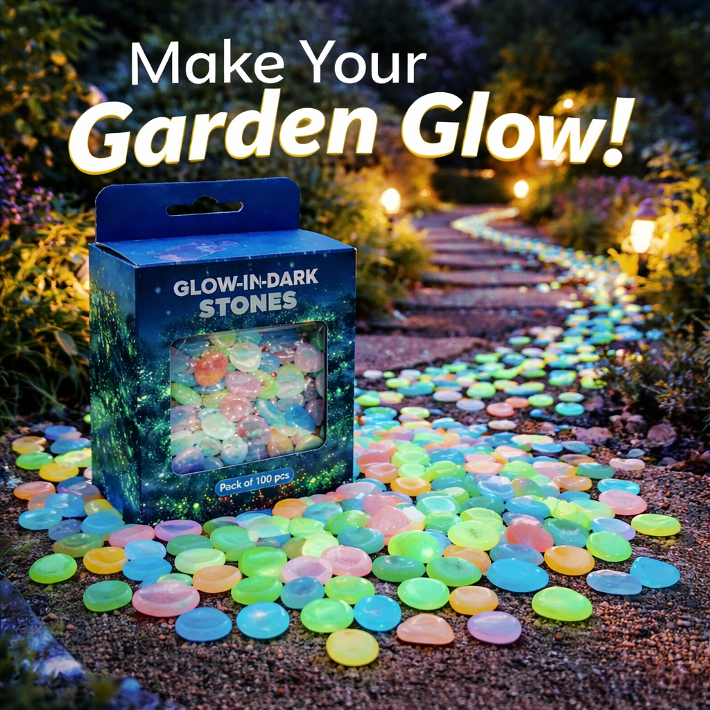 💥LAST DAY SALE 50%OFF💥🌈Colorful Glow-in-the-Dark Garden Stones
