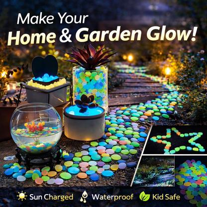 💥LAST DAY SALE 50%OFF💥🌈Colorful Glow-in-the-Dark Garden Stones