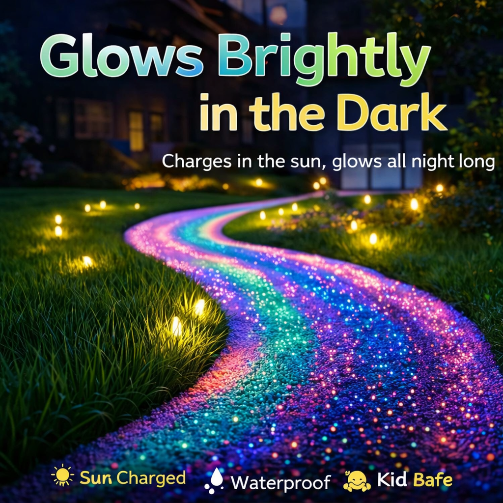 💥LAST DAY SALE 50%OFF💥🌈Colorful Glow-in-the-Dark Garden Stones
