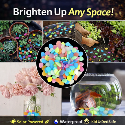 💥LAST DAY SALE 50%OFF💥🌈Colorful Glow-in-the-Dark Garden Stones