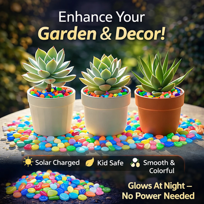 💥LAST DAY SALE 50%OFF💥🌈Colorful Glow-in-the-Dark Garden Stones