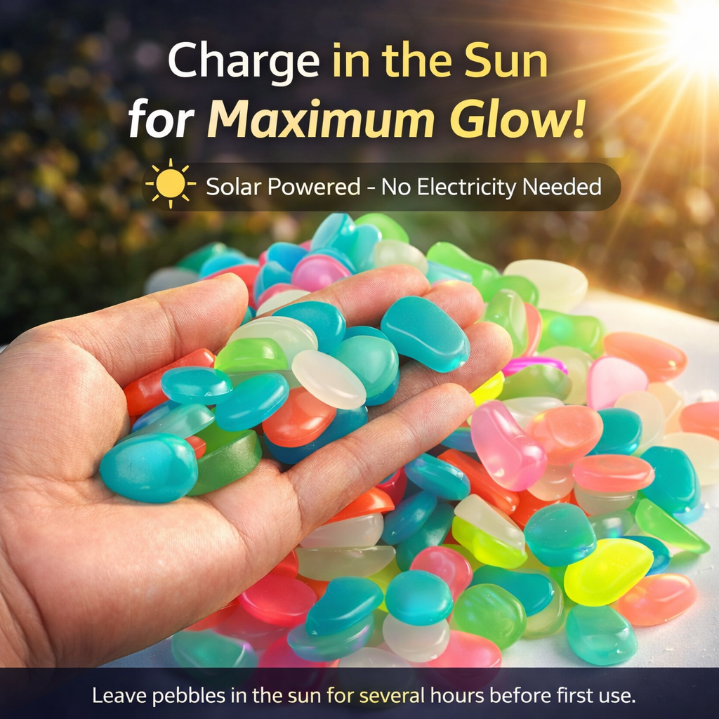 💥LAST DAY SALE 50%OFF💥🌈Colorful Glow-in-the-Dark Garden Stones