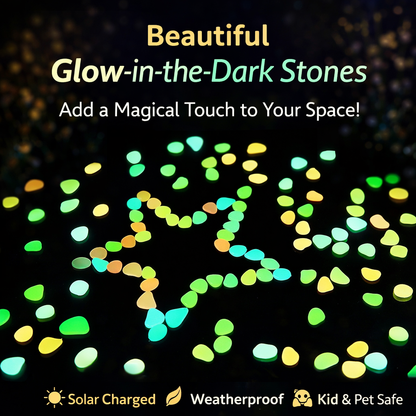 💥LAST DAY SALE 50%OFF💥🌈Colorful Glow-in-the-Dark Garden Stones