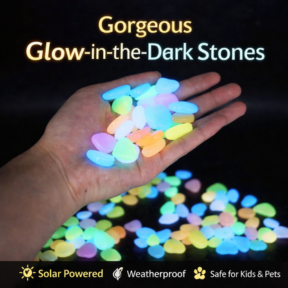 💥LAST DAY SALE 50%OFF💥🌈Colorful Glow-in-the-Dark Garden Stones