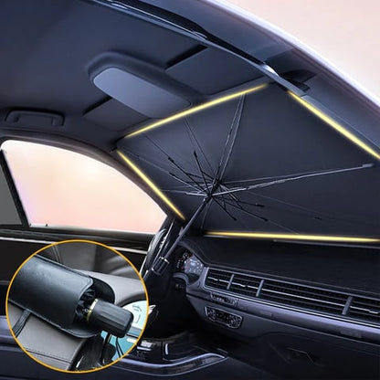 Foldable UV-Blocking Windshield Sun Shade Umbrella